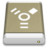 Lightbrown External Drive FireWire Icon